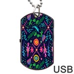 Pattern Nature Design Dog Tag USB Flash (Two Sides) Back