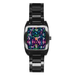 Pattern Nature Design Stainless Steel Barrel Watch by artworkshop