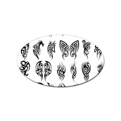 Tattoo Pattern Coin Purse Sticker (oval) by artworkshop