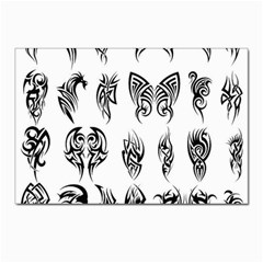 Tattoo Pattern Coin Purse Postcard 4 x 6  (pkg Of 10) by artworkshop