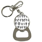 Tattoo Pattern Coin Purse Bottle Opener Key Chain Front