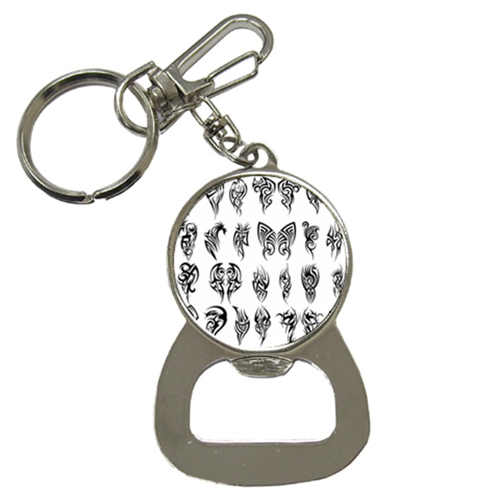 Tattoo Pattern Coin Purse Bottle Opener Key Chain