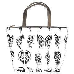 Tattoo Pattern Coin Purse Bucket Bag by artworkshop