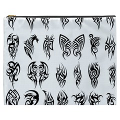 Tattoo Pattern Coin Purse Cosmetic Bag (xxxl) by artworkshop