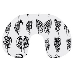 Tattoo Pattern Coin Purse Travel Neck Pillow by artworkshop