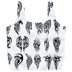 Tattoo Pattern Coin Purse Full Print Recycle Bag (xl) by artworkshop