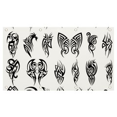 Tattoo Pattern Coin Purse Banner And Sign 7  X 4  by artworkshop