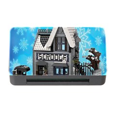 Winter Village Snow Brick Buildings Memory Card Reader With Cf by artworkshop