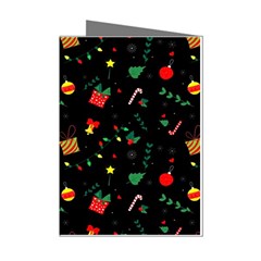 Christmas Pattern Texture Colorful Wallpaper Mini Greeting Cards (pkg Of 8) by Ravend