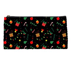 Christmas Pattern Texture Colorful Wallpaper Pencil Case by Ravend