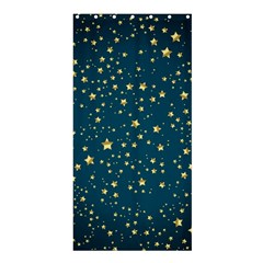 Star Golden Pattern Christmas Design White Gold Shower Curtain 36  X 72  (stall) 