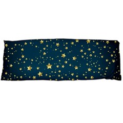 Star Golden Pattern Christmas Design White Gold Body Pillow Case (dakimakura) by Ravend