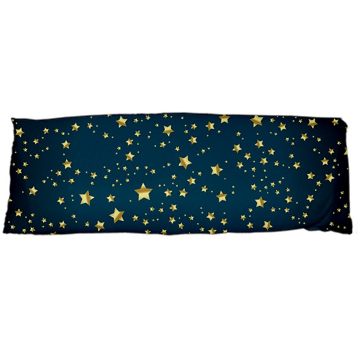 Star Golden Pattern Christmas Design White Gold Body Pillow Case (Dakimakura)