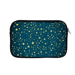 Star Golden Pattern Christmas Design White Gold Apple Macbook Pro 13  Zipper Case by Ravend