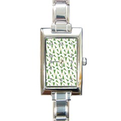 Christmas Tree Pattern Christmas Trees Rectangle Italian Charm Watch