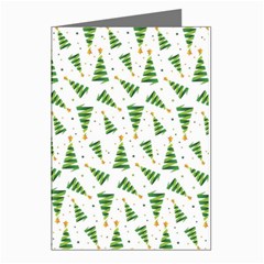 Christmas Tree Pattern Christmas Trees Greeting Cards (pkg Of 8) by Ravend