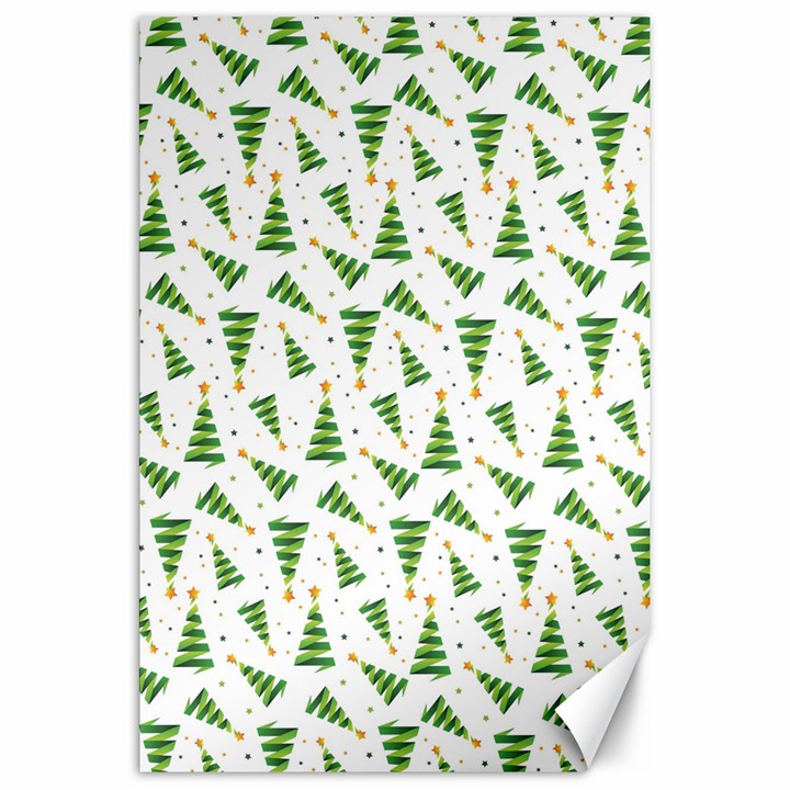 Christmas Tree Pattern Christmas Trees Canvas 20  x 30 