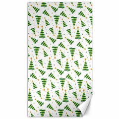 Christmas Tree Pattern Christmas Trees Canvas 40  X 72  by Ravend