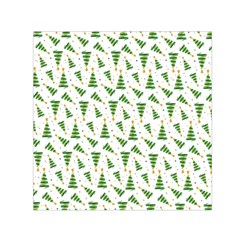 Christmas Tree Pattern Christmas Trees Square Satin Scarf (30  x 30 )