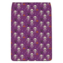 Background Halloween Pattern Pumpkin Skeleton Bat Removable Flap Cover (l) by Ravend