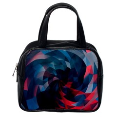 Art Polygon Geometric Design Pattern Colorful Classic Handbag (one Side) by Ravend