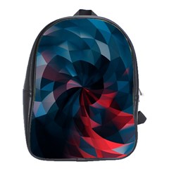 Art Polygon Geometric Design Pattern Colorful School Bag (xl) by Ravend