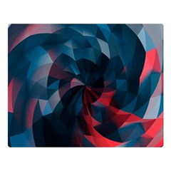 Art Polygon Geometric Design Pattern Colorful Double Sided Flano Blanket (large) by Ravend