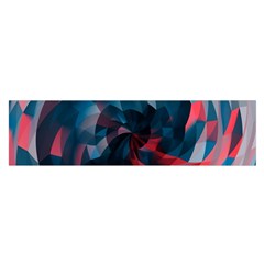 Art Polygon Geometric Design Pattern Colorful Oblong Satin Scarf (16  X 60 ) by Ravend