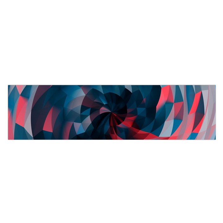 Art Polygon Geometric Design Pattern Colorful Oblong Satin Scarf (16  x 60 )