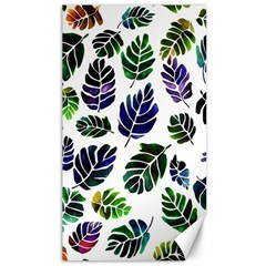 Leaves Watercolor Ornamental Decorative Design Canvas 40  X 72 