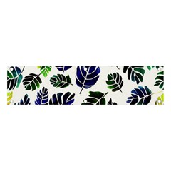 Leaves Watercolor Ornamental Decorative Design Banner And Sign 4  X 1  by Ravend