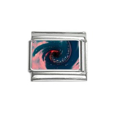 Fluid Swirl Spiral Twist Liquid Abstract Pattern Italian Charm (9mm)