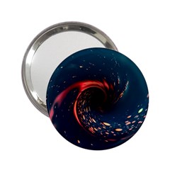 Fluid Swirl Spiral Twist Liquid Abstract Pattern 2 25  Handbag Mirrors by Ravend