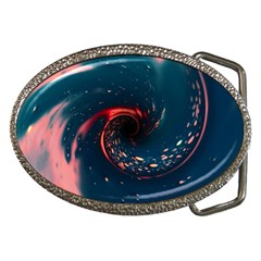 Fluid Swirl Spiral Twist Liquid Abstract Pattern Belt Buckles by Ravend