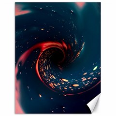 Fluid Swirl Spiral Twist Liquid Abstract Pattern Canvas 18  X 24  by Ravend