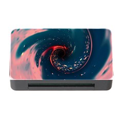 Fluid Swirl Spiral Twist Liquid Abstract Pattern Memory Card Reader With Cf by Ravend