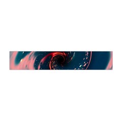 Fluid Swirl Spiral Twist Liquid Abstract Pattern Flano Scarf (mini) by Ravend