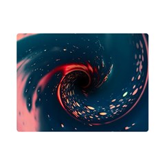 Fluid Swirl Spiral Twist Liquid Abstract Pattern Flano Blanket (mini)