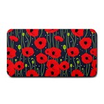 Background Poppies Flowers Seamless Ornamental Medium Bar Mat 16 x8.5  Bar Mat