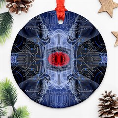 Art Robot Artificial Intelligence Technology Ornament (round) by Ravend