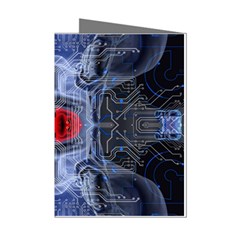 Art Robot Artificial Intelligence Technology Mini Greeting Cards (pkg Of 8)