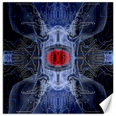 Art Robot Artificial Intelligence Technology Canvas 16  X 16  by Ravend