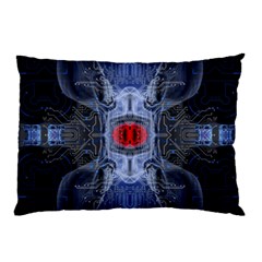 Art Robot Artificial Intelligence Technology Pillow Case (two Sides) by Ravend