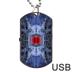 Art Robot Artificial Intelligence Technology Dog Tag Usb Flash (two Sides) by Ravend