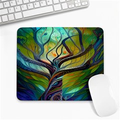 Tree Magical Colorful Abstract Metaphysical Large Mousepad by Ravend