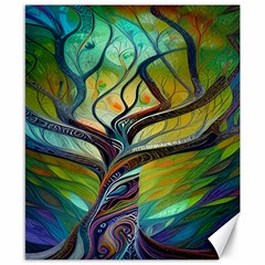 Tree Magical Colorful Abstract Metaphysical Canvas 8  X 10  by Ravend