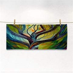 Tree Magical Colorful Abstract Metaphysical Hand Towel by Ravend