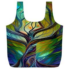 Tree Magical Colorful Abstract Metaphysical Full Print Recycle Bag (xl) by Ravend