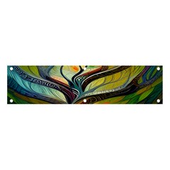 Tree Magical Colorful Abstract Metaphysical Banner And Sign 4  X 1 