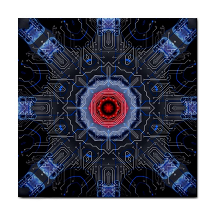 Art Robots Artificial Intelligence Technology Tile Coaster